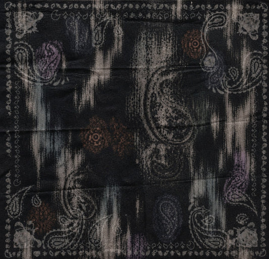 OBSCURA PAISLEY BANDANA BLACK